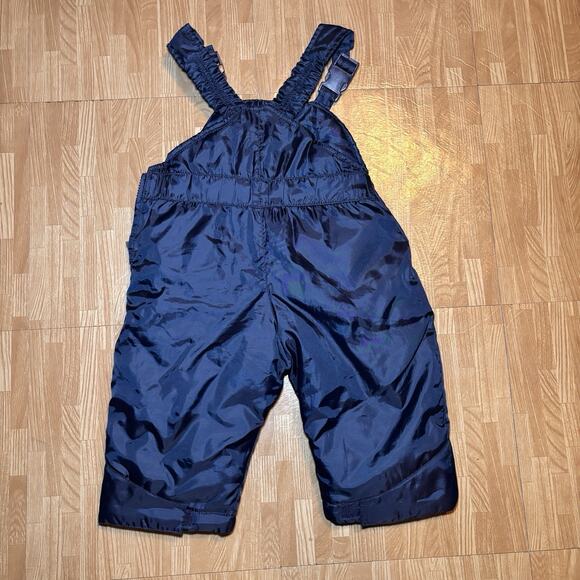 OshKosh B’gosh 12M Navy Snow Bib Overalls Toddler Winter Ski Pants - Picture 3 of 3